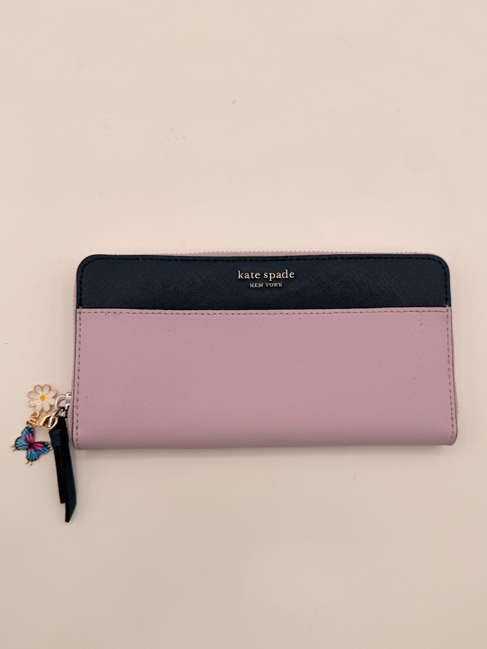 KATE SPADE New York Laurel Way Zip Around Wallet Lavender Blue